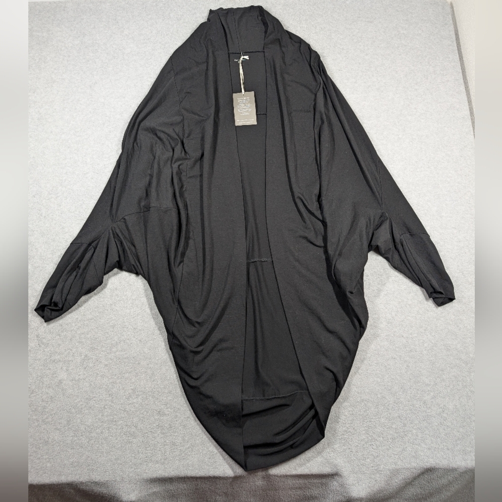 Garnet Hill Women Sweater Large‎ NWT Open Front Drapey Cardigan Cozy